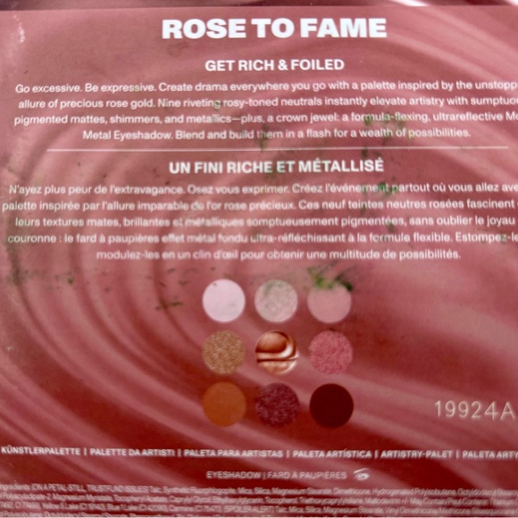 Brand New Unused Morphe Rose To Fame 12 Hour Eyeshadow Palette. - Picture 5 of 9